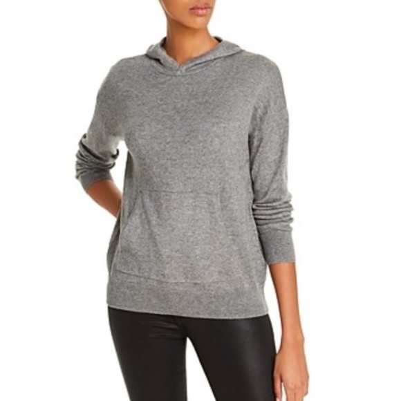 Theory Aria Hooded Pullover Sweater kangaroo pocket - Picture 1 of 14